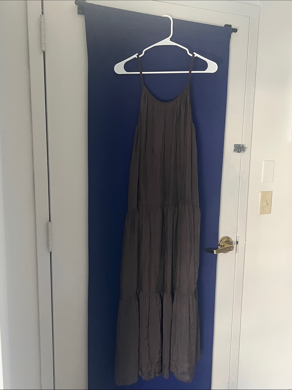 Grey silk dress